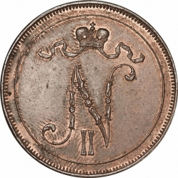 Аверс 10 пенни 1914 года