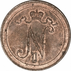 Аверс 10 пенни 1915 года