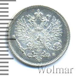 Аверс 25 пенни 1915 года S