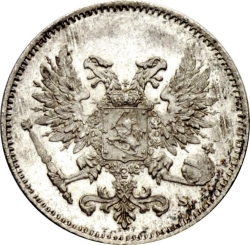 Аверс 25 пенни 1917 года S