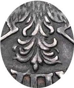 1 рубль 1704 года