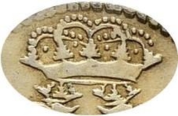 Гривенник 1704 года М