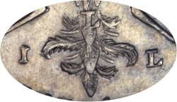 1 рубль 1719 года OK-IL-L
