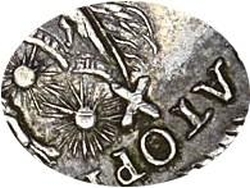 1 рубль 1723 года OK