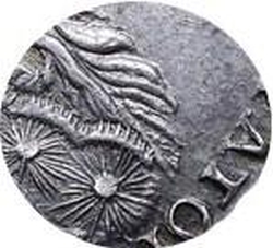 1 рубль 1723 года OK