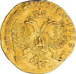 Реверс 1 червонец 1716 года