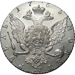 Реверс 1 рубль 1765 года СПБ-TI-ЯI