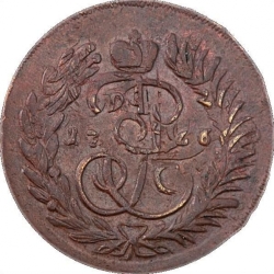 Реверс 2 копейки 1766 года