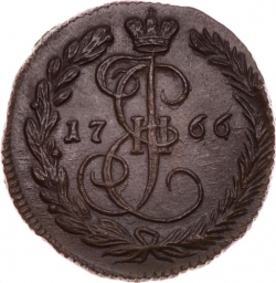 Реверс Денга 1766 года ЕМ