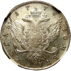 Реверс 1 рубль 1773 года СПБ-ТI-ЯЧ
