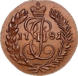 Реверс Полушка 1781 года КМ