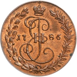 Реверс Денга 1786 года КМ