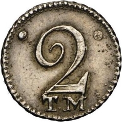 Реверс 2 копейки 1787 года ТМ