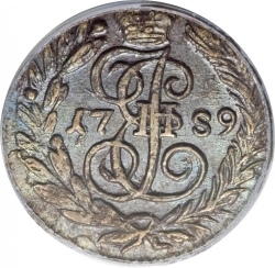 Реверс Полушка 1789 года ЕМ