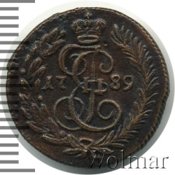 Реверс Полушка 1789 года КМ