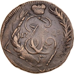 Реверс 1 копейка 1795 года ММ