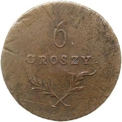 Реверс 6 грошей 1813 года