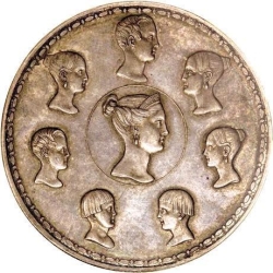 Реверс 1 1/2 рубля - 10 злотых 1836 года «Семейный»