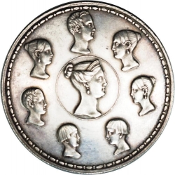 Реверс 1 1/2 рубля - 10 злотых 1836 года «Семейный»