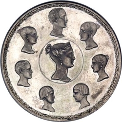 Реверс 1 1/2 рубля - 10 злотых 1836 года «Семейный»