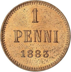 Реверс 1 пенни 1883 года