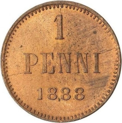 Реверс 1 пенни 1888 года