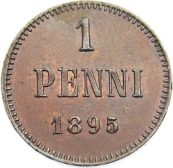 Реверс 1 пенни 1895 года
