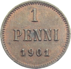 Реверс 1 пенни 1901 года