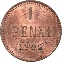 Реверс 1 пенни 1902 года