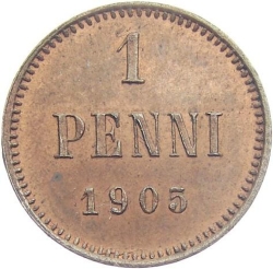 Реверс 1 пенни 1905 года