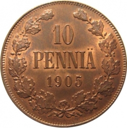 Реверс 10 пенни 1905 года
