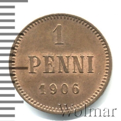 Реверс 1 пенни 1906 года