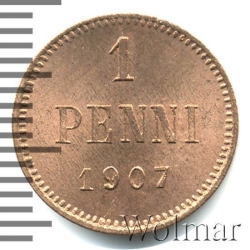 Реверс 1 пенни 1907 года