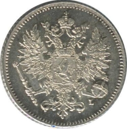 Реверс 25 пенни 1907 года L