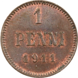 Реверс 1 пенни 1911 года