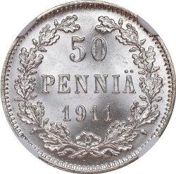 Реверс 50 пенни 1911 года L