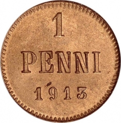 Реверс 1 пенни 1913 года