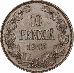 Реверс 10 пенни 1913 года