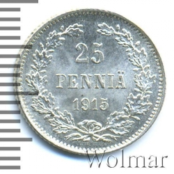 Реверс 25 пенни 1915 года S