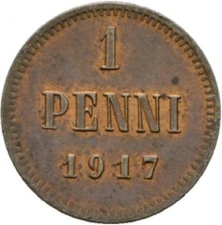 Реверс 1 пенни 1917 года