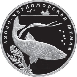 Реверс 2 рубля 2008 года СПМД proof «Азово-черноморская шемая»